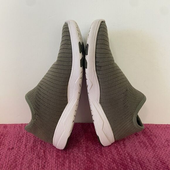 Vessi Cityscape Waterproof Slip On Knit Sneakers Olive Green Size 7 - Picture 7 of 11